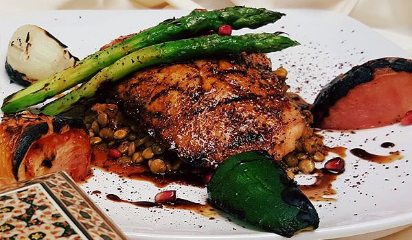 Chicken Tagine dish served on plate